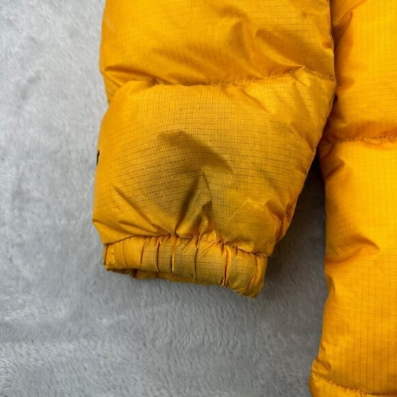 VTG The North Face 700 Down Fill Yellow Down Puffer Kids Size XL - Picture 11 of 16